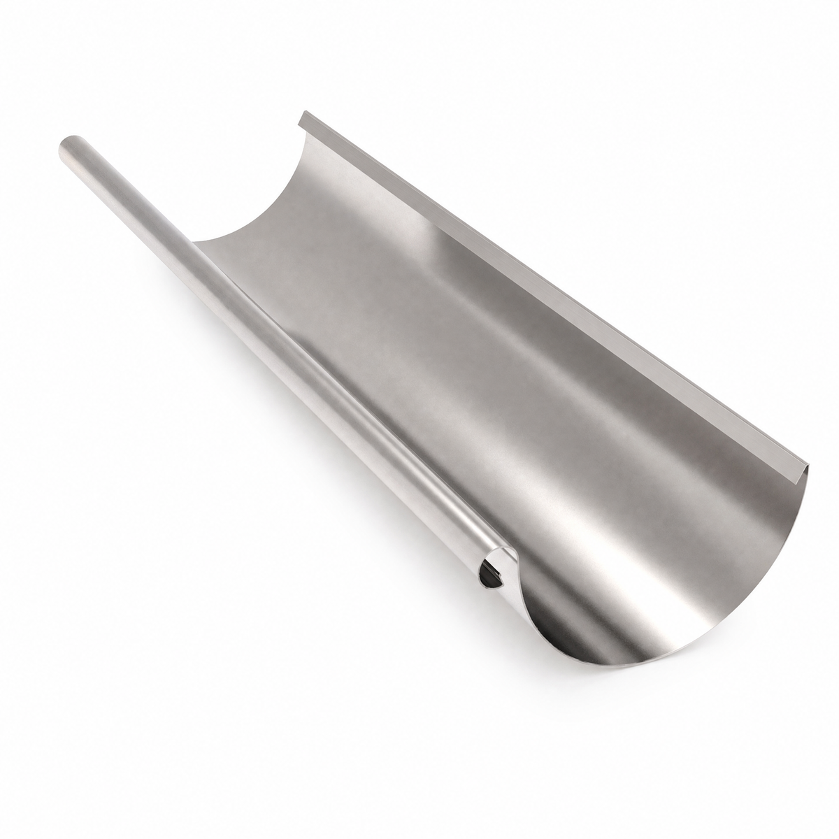 Halbrunde Dachrinne aus Aluminium